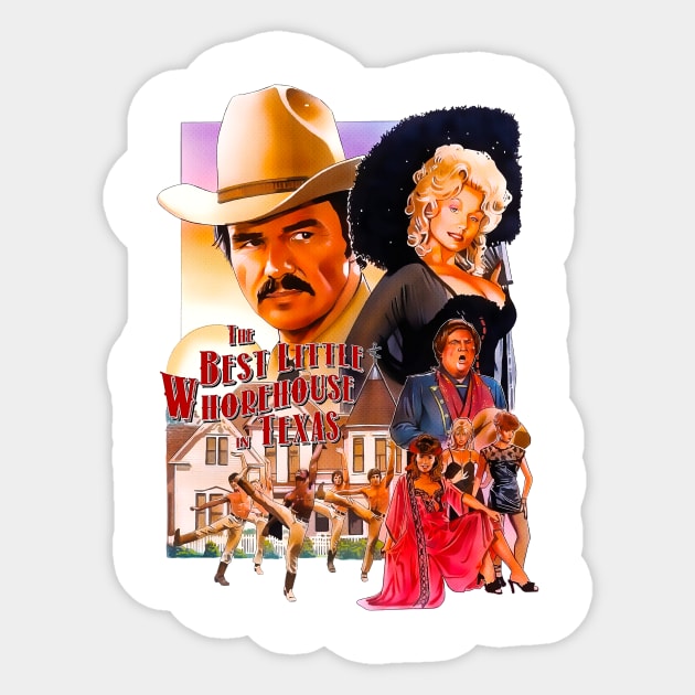 Burt reynolds dolly parton Sticker by zicococ